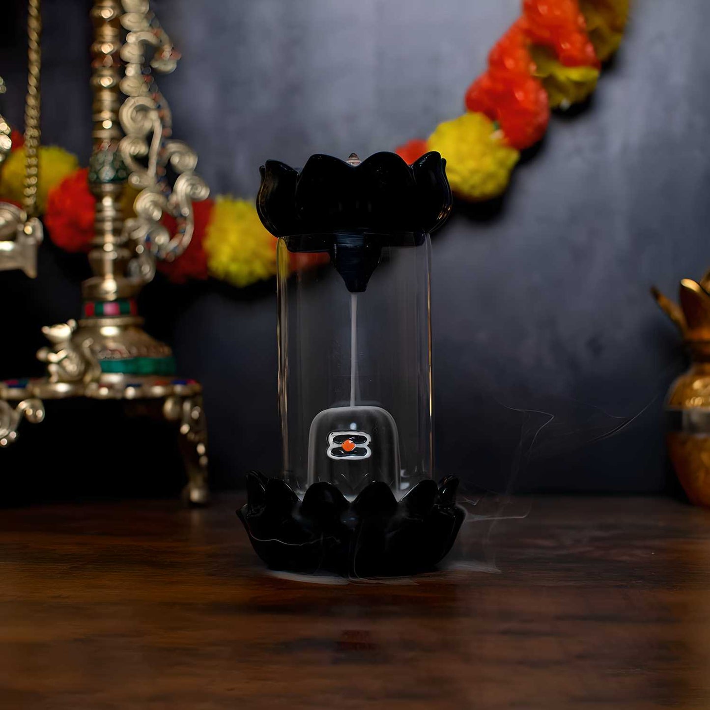 Shivling Fountain Incense Holder